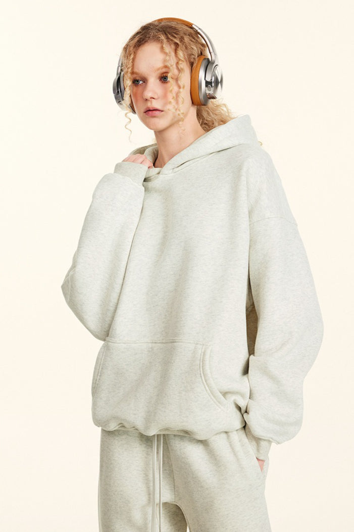 Oversized Heavyweight Fleece Pullover Hoodie
