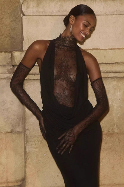 Sexy Cut Out Bodycon Maxi Dress