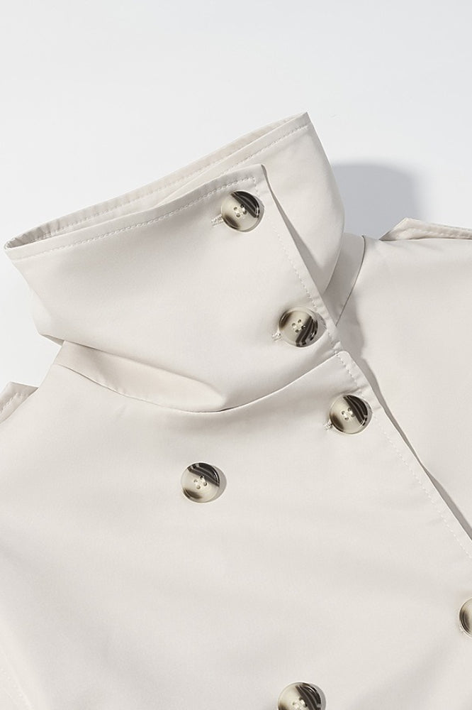 Double Breasted Belted Overcoat