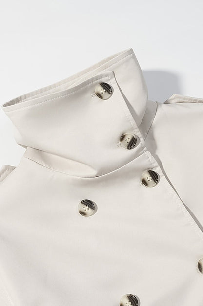 Double Breasted Belted Overcoat