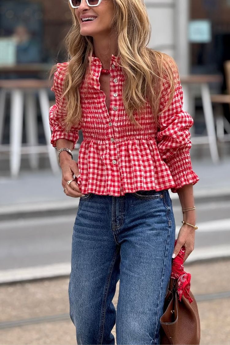 Honeycomb Blouse Nora