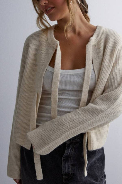 PCSILLY LS REV TIE KNIT NOOS BC