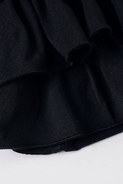 Tiered Strapless Puff Birthday Dress