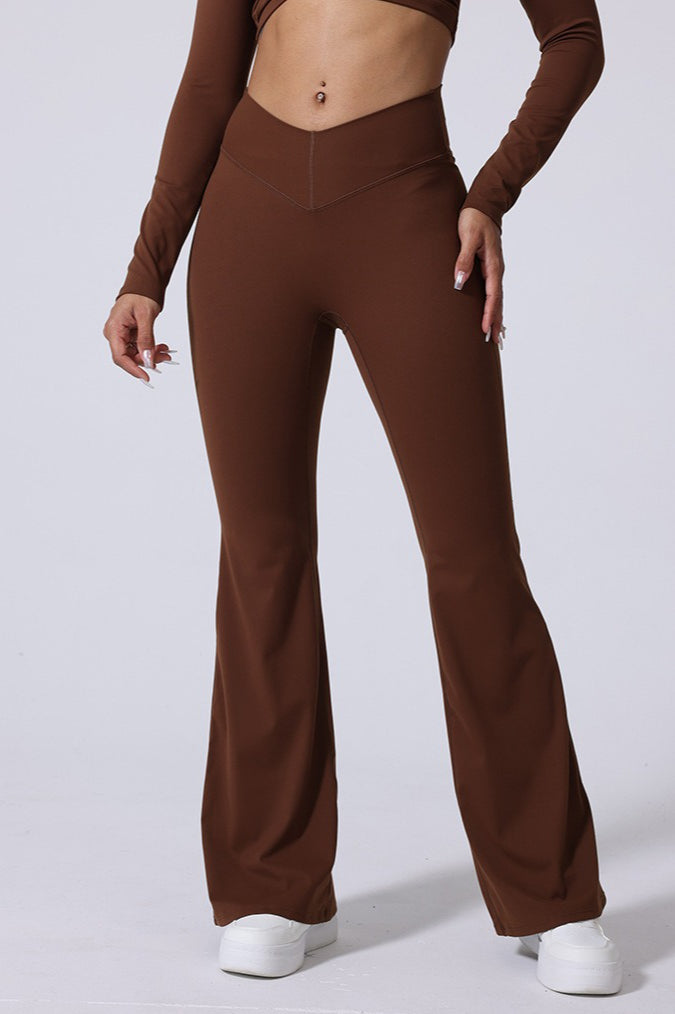 V-Waist Brushed Booty Lifting Workout Leggings
