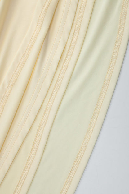 Deep V Halter Ruched Backless High Slit Maxi Dress