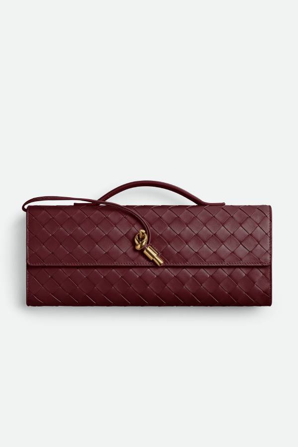 Woven Lock Handbag for Evenings