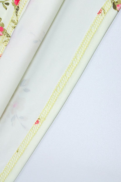 Printed Slim Strap Maxi Floral Dress