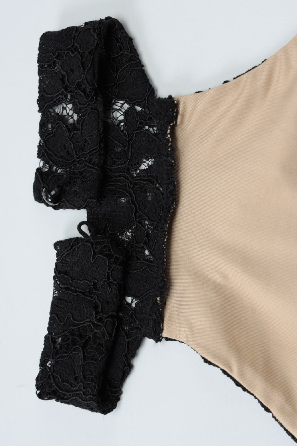 Lace Patchwork Backless High Waist Maxi Dress