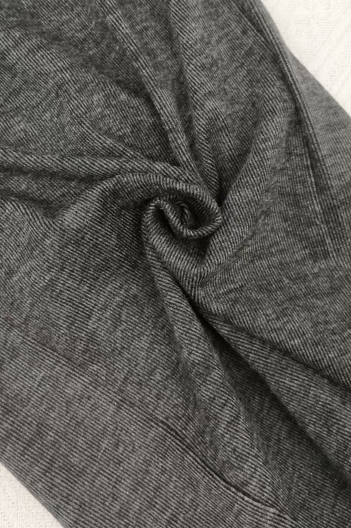 Solid Drawstring Waist Knit Pants