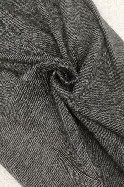 Solid Drawstring Waist Knit Pants