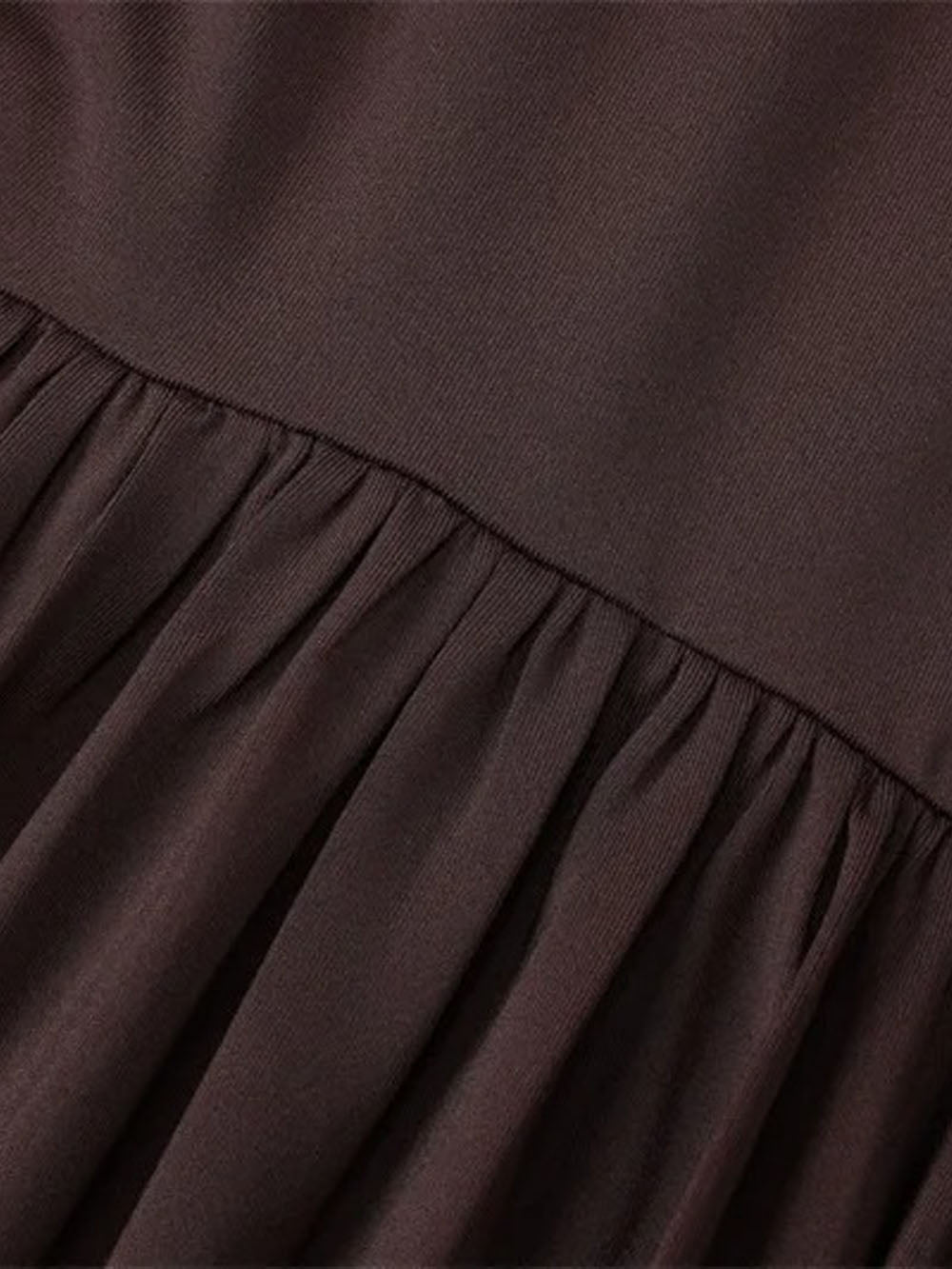Long Sleeve Deep V-Neck Ruched Pleated Flowy Maxi Dress