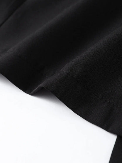 Sleeveless Button Front Belt Buckle Flap Pocket Midi Dress