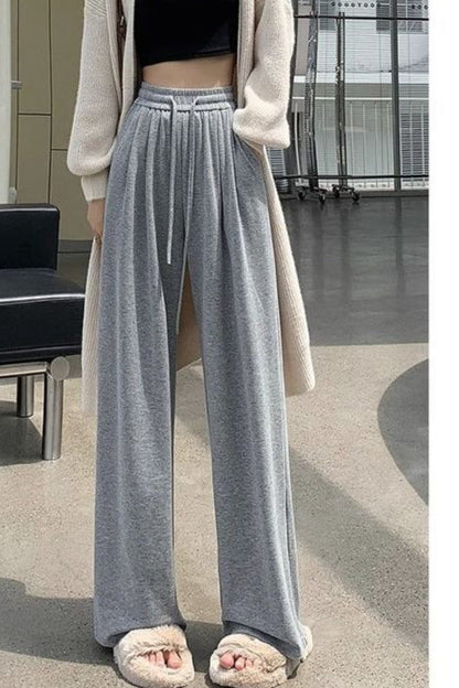 Relaxed Casual Drapey Knit Pants