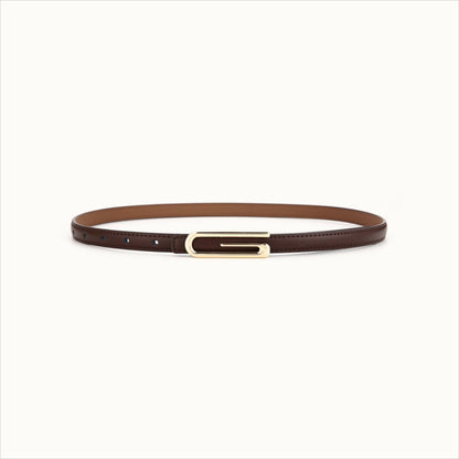 Fashion Versatile Slim Leather Pants Belt