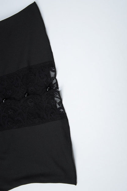 Lace Hollow Out Button Waist Cinched Sleeveless Blouse
