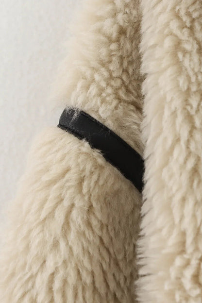 Fleece Lapel Short Jacket