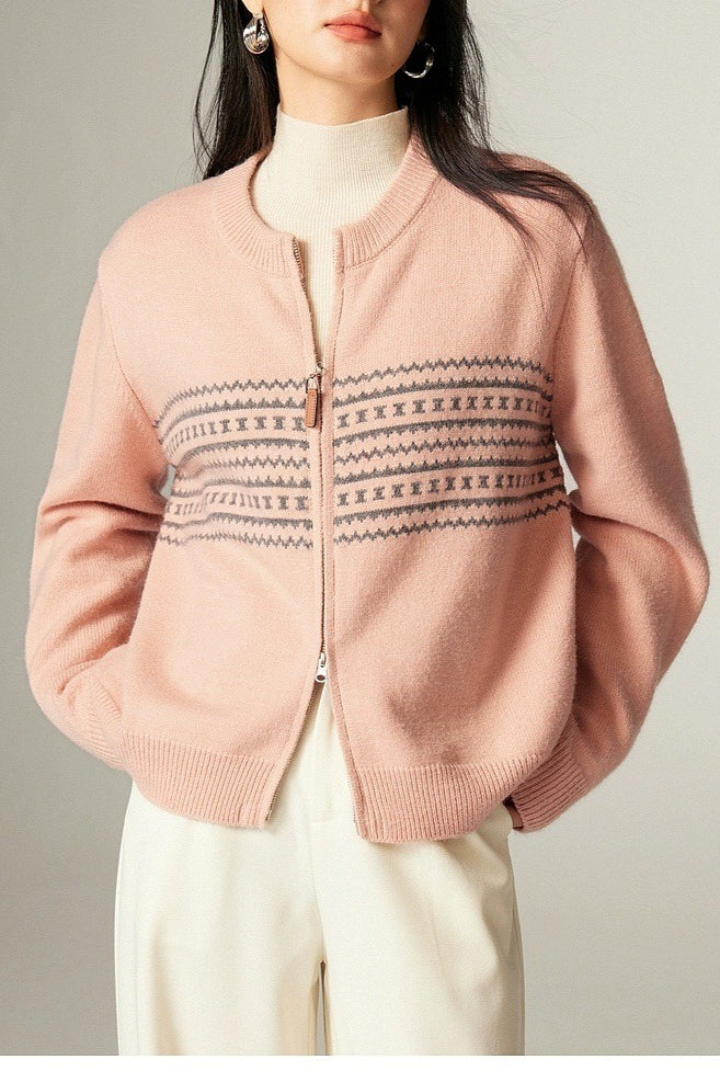 Vintage Jacquard Knit Sweater