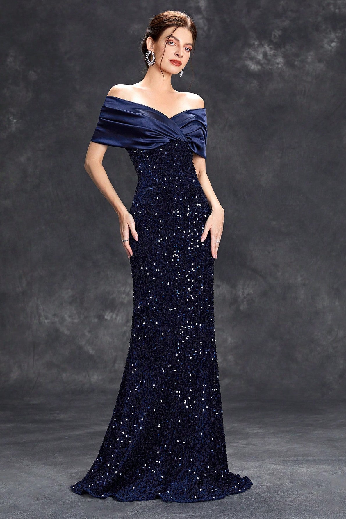 Slit Bodycon Gown Prom Dress
