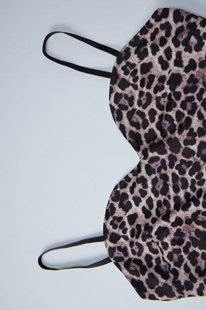 Leopard Bandeau Bodycon Mini Dress