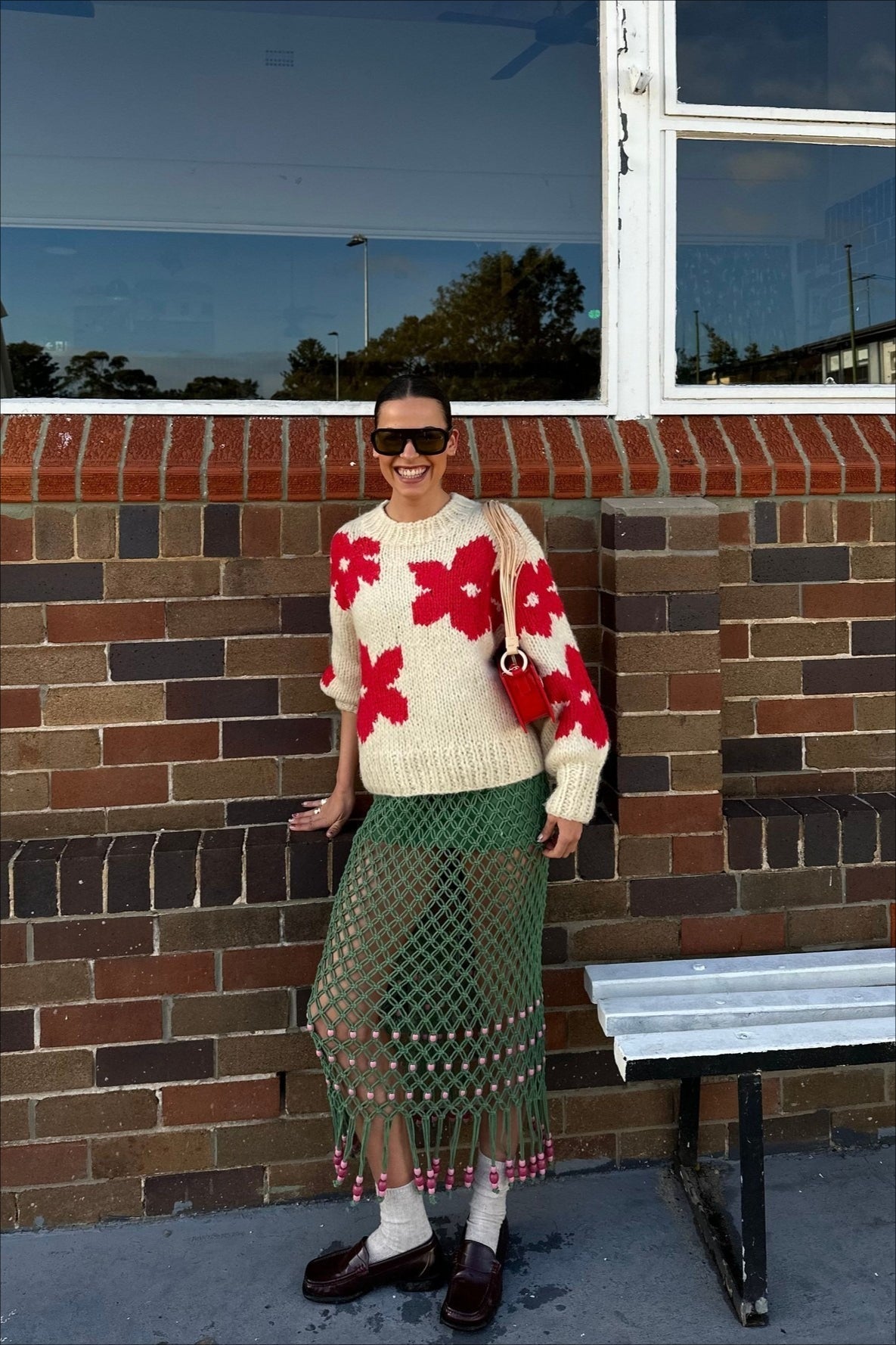Pullover Floral Detail Sweater