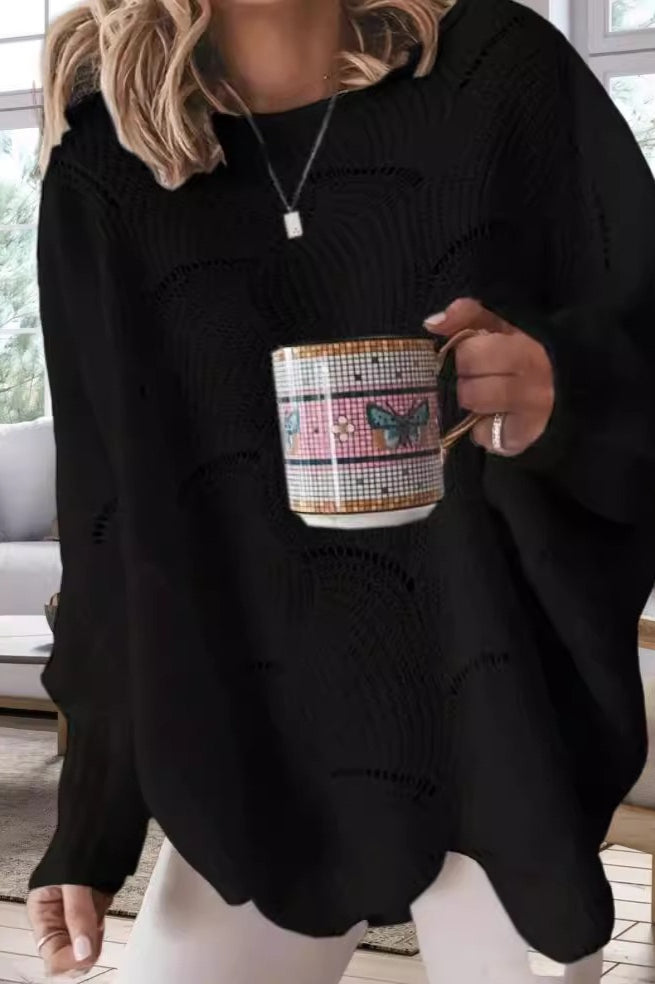 Loose Fit Crochet Sweater