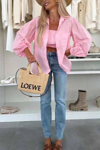 SHIRT WITH TOP PINK