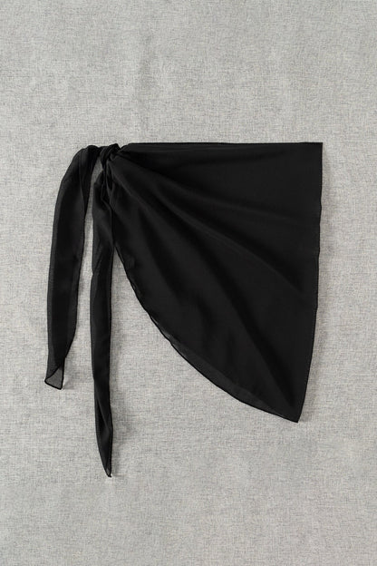 Mesh Shell Detail Beach Wrap Sarong Cover Up