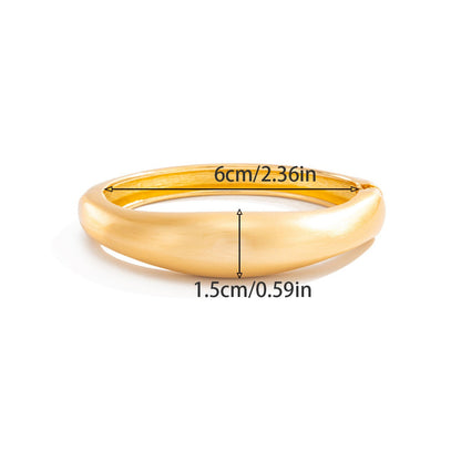 Versatile Matte Coil Bangle Bracelet