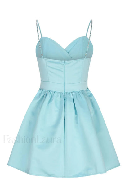 Diamond Elegant Suspender Mini Dress