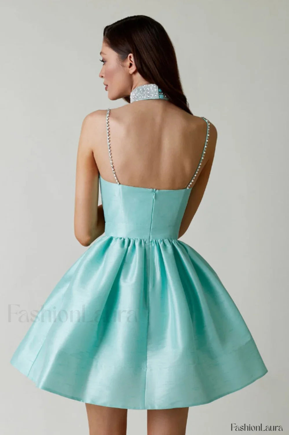 Diamond Elegant Suspender Mini Dress