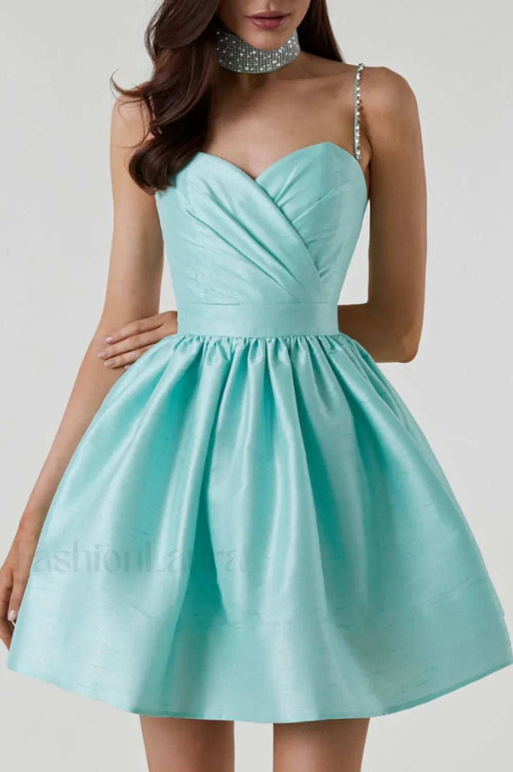 Diamond Elegant Suspender Mini Dress
