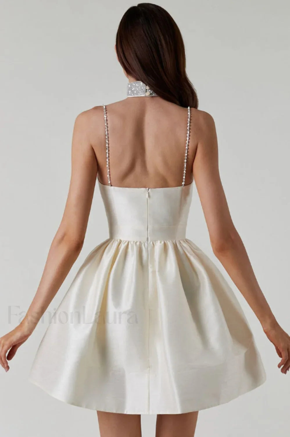 Diamond Elegant Suspender Mini Dress