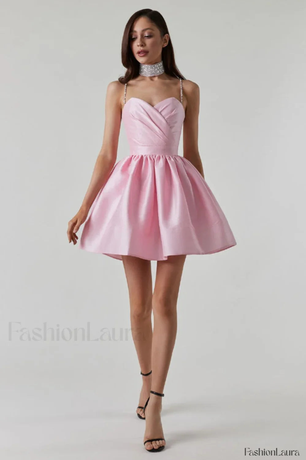 Diamond Elegant Suspender Mini Dress