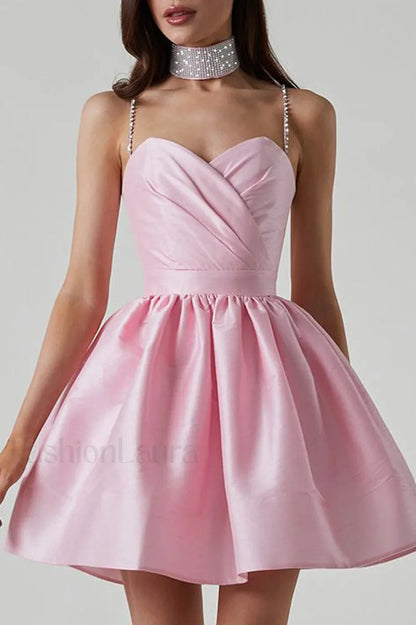 Diamond Elegant Suspender Mini Dress