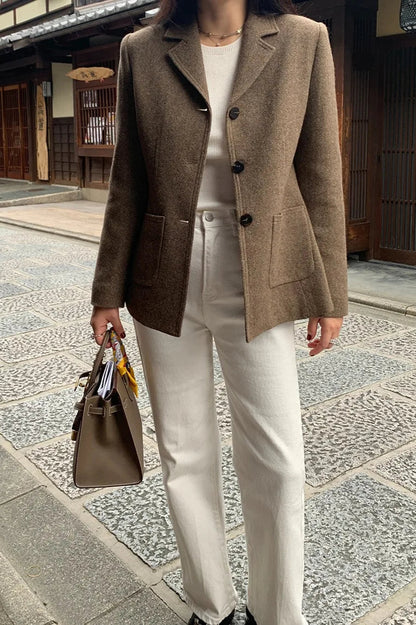 Slim Wool Coat Blazer