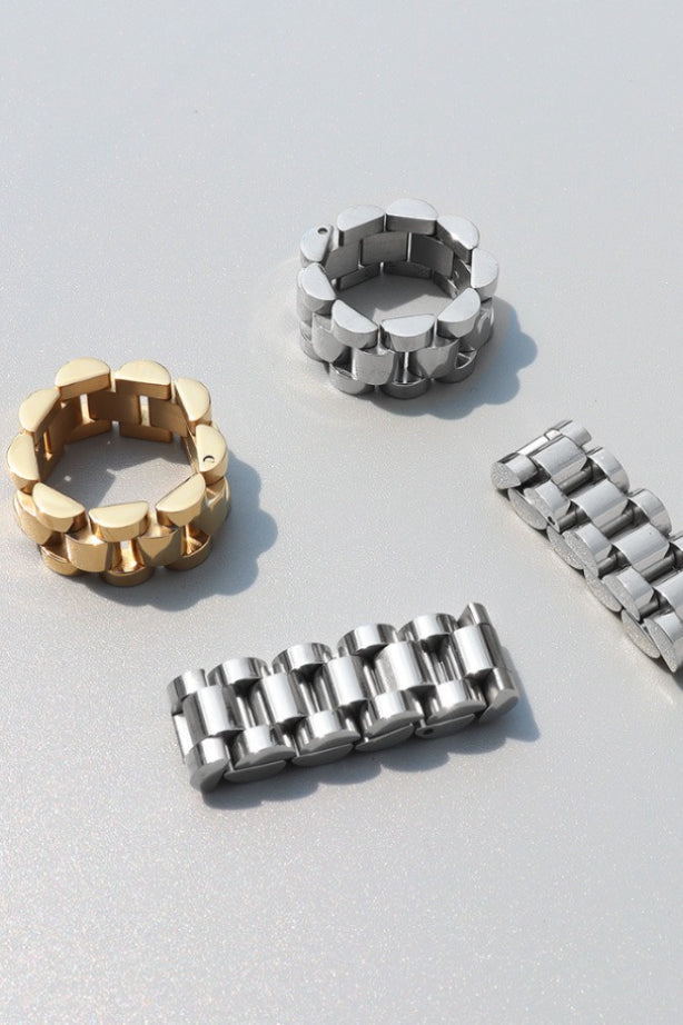 Manual Craft Exaggerated Titanium Steel Ring