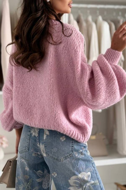 FIERRA pastel pink sweater with wool