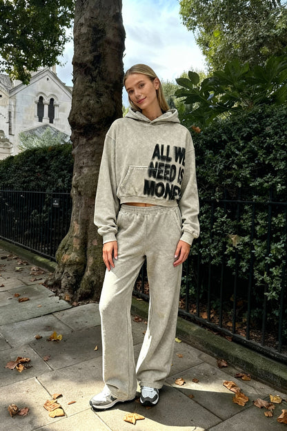 Letter Print Oversized Streetwear Hoodie