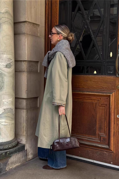Petite Mid Length Minimalist Relaxed Stylish Overcoat
