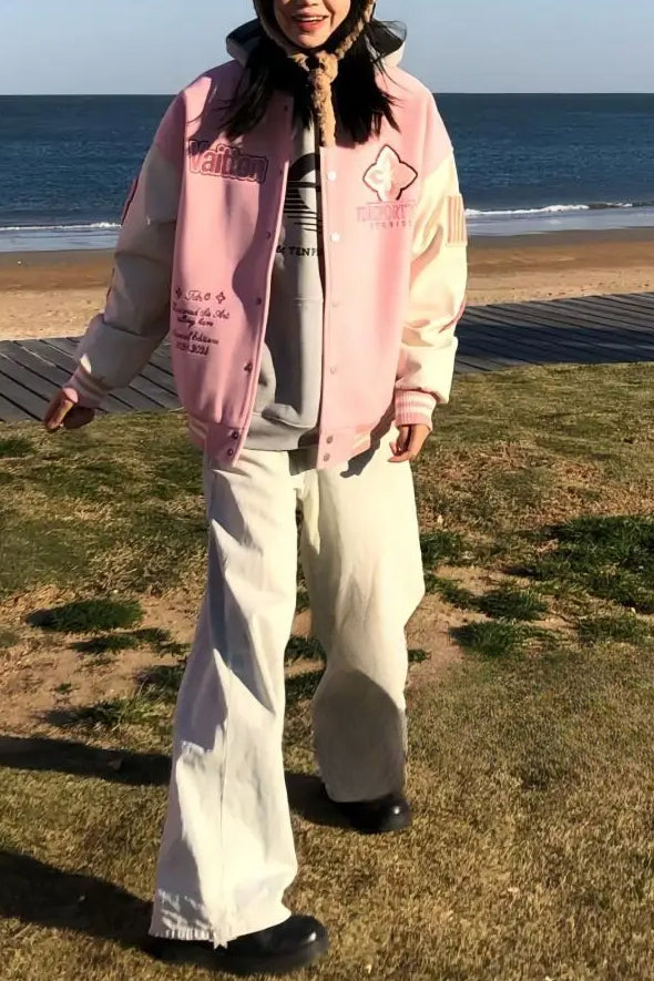 Pink Sweetheart Bomber Jacket