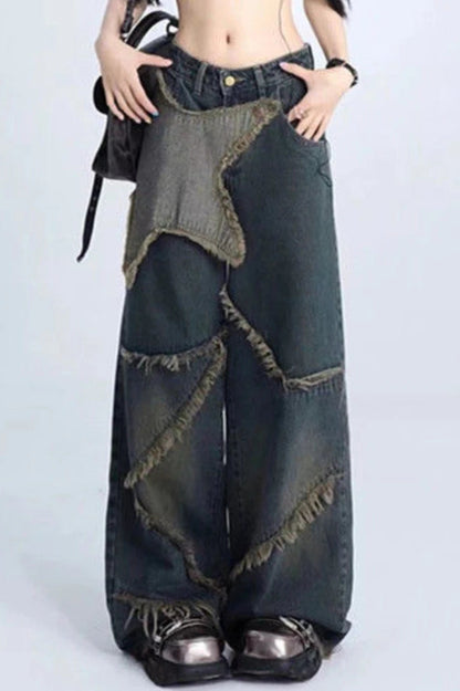Vintage Star Wide Leg Jeans