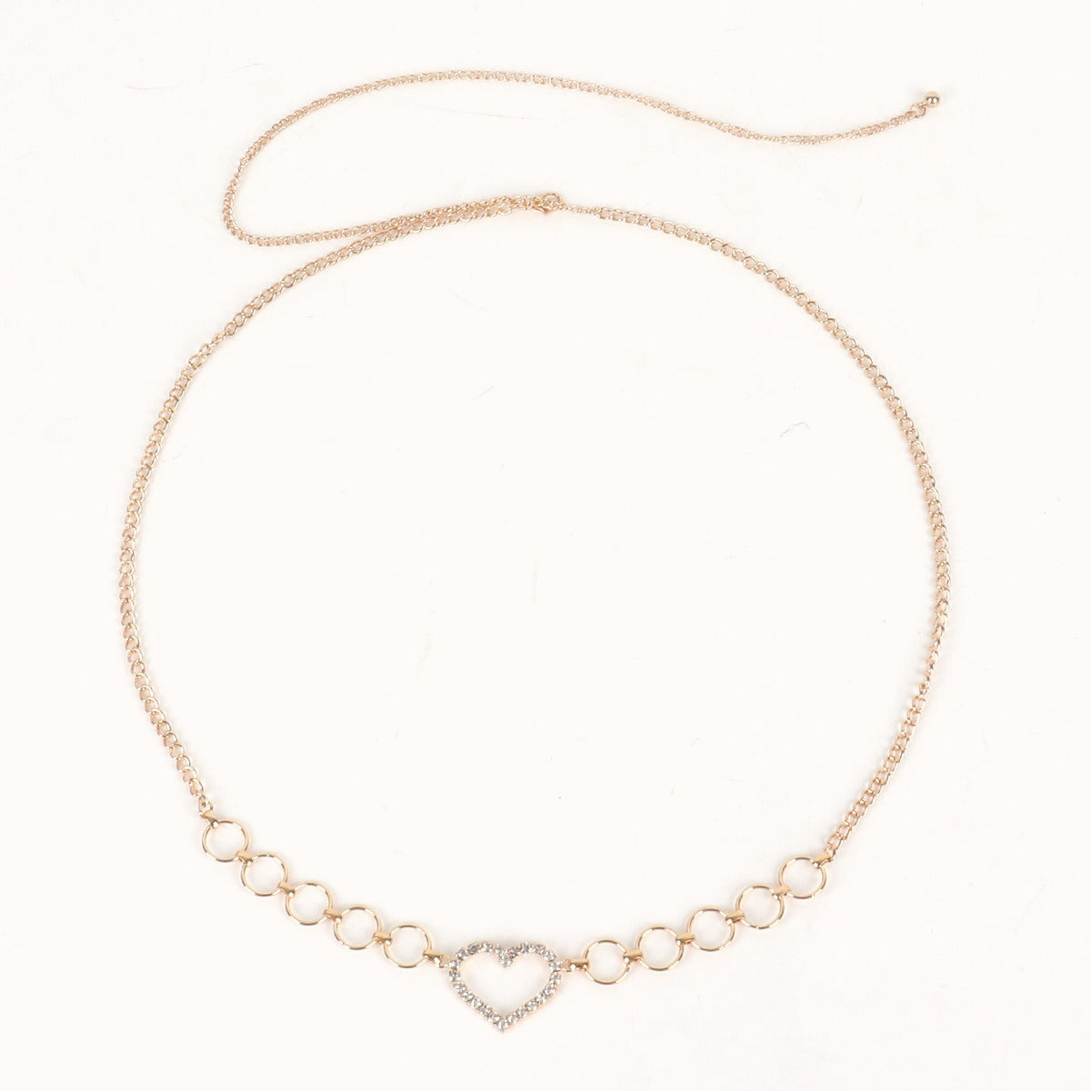 Heart Rhinestone Sparkle Chic Waist Chain