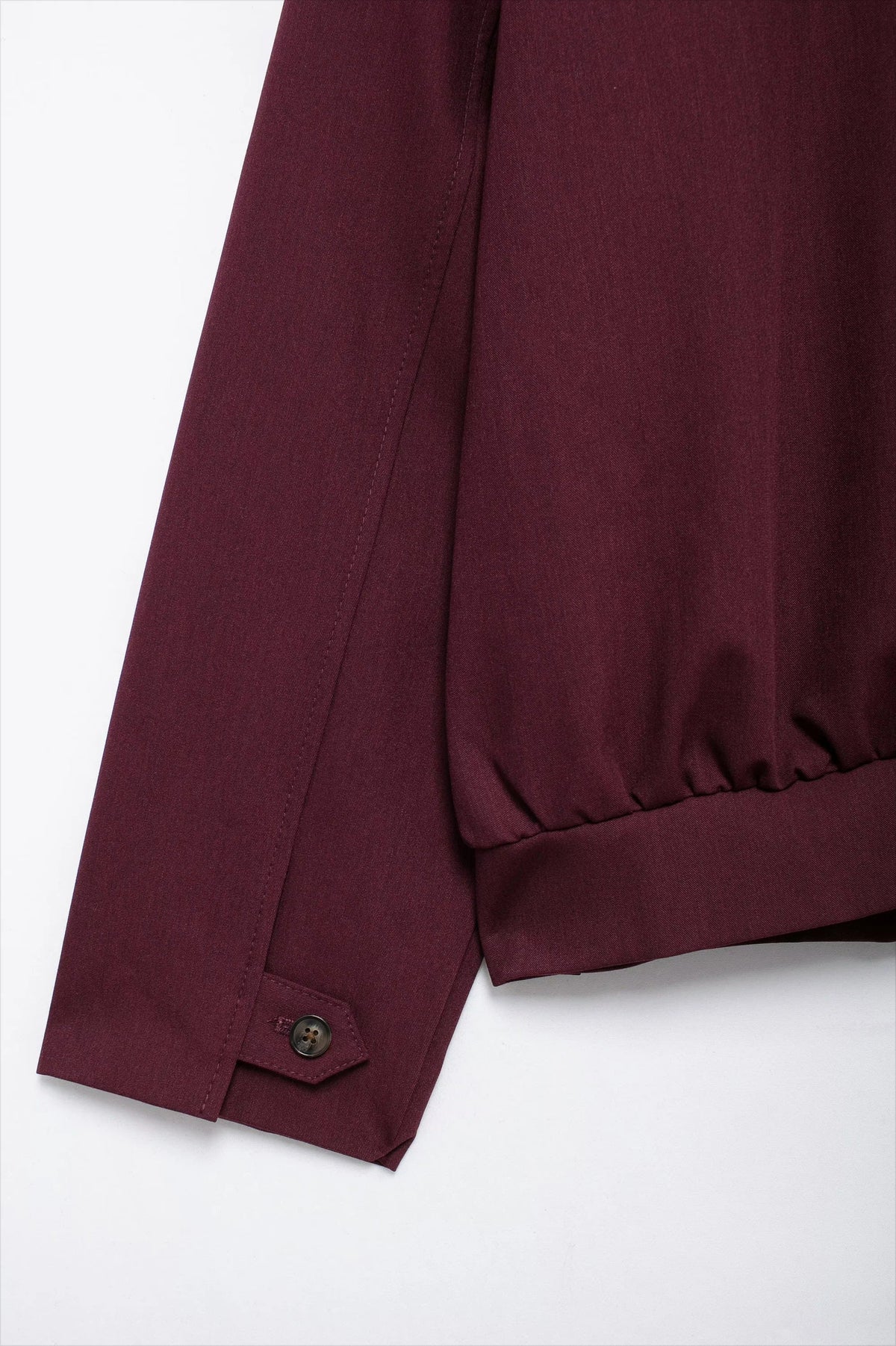 Burgundy Casual Zip Jacket
