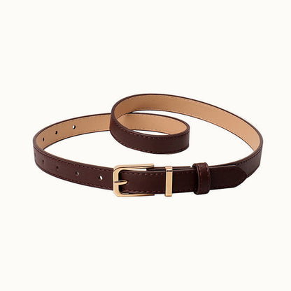 Minimalist Faux Leather Waist Belt