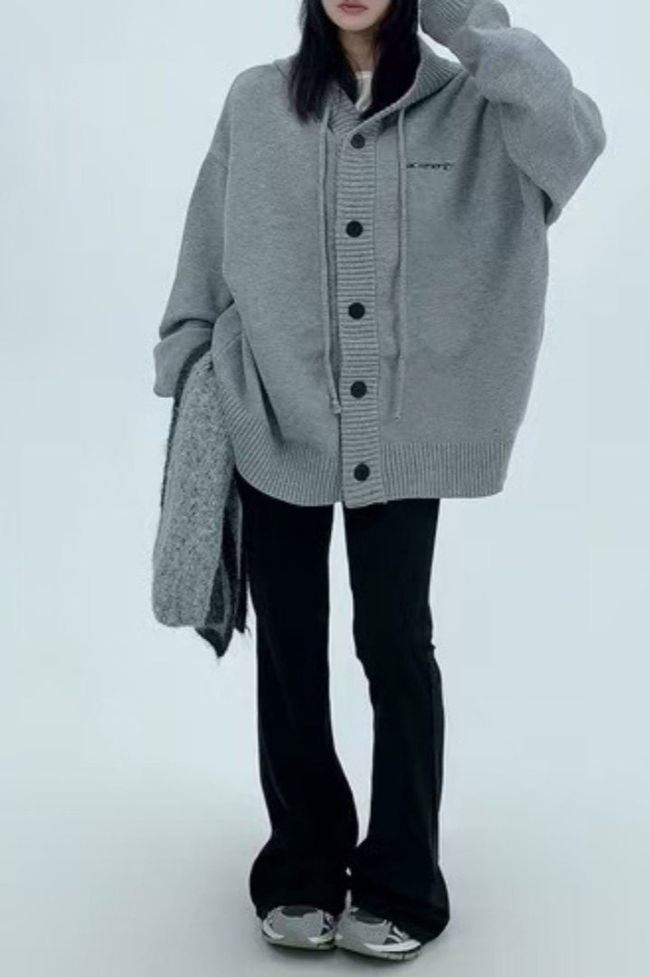 Loose Fit Drawstring Sweater