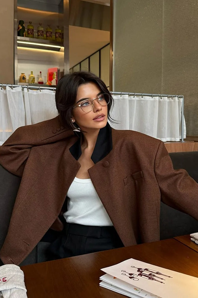 Vintage Lapel Short Jacket