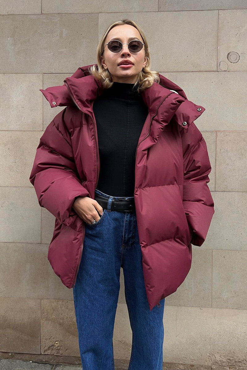Relaxed Fit Quilted Longline Coat