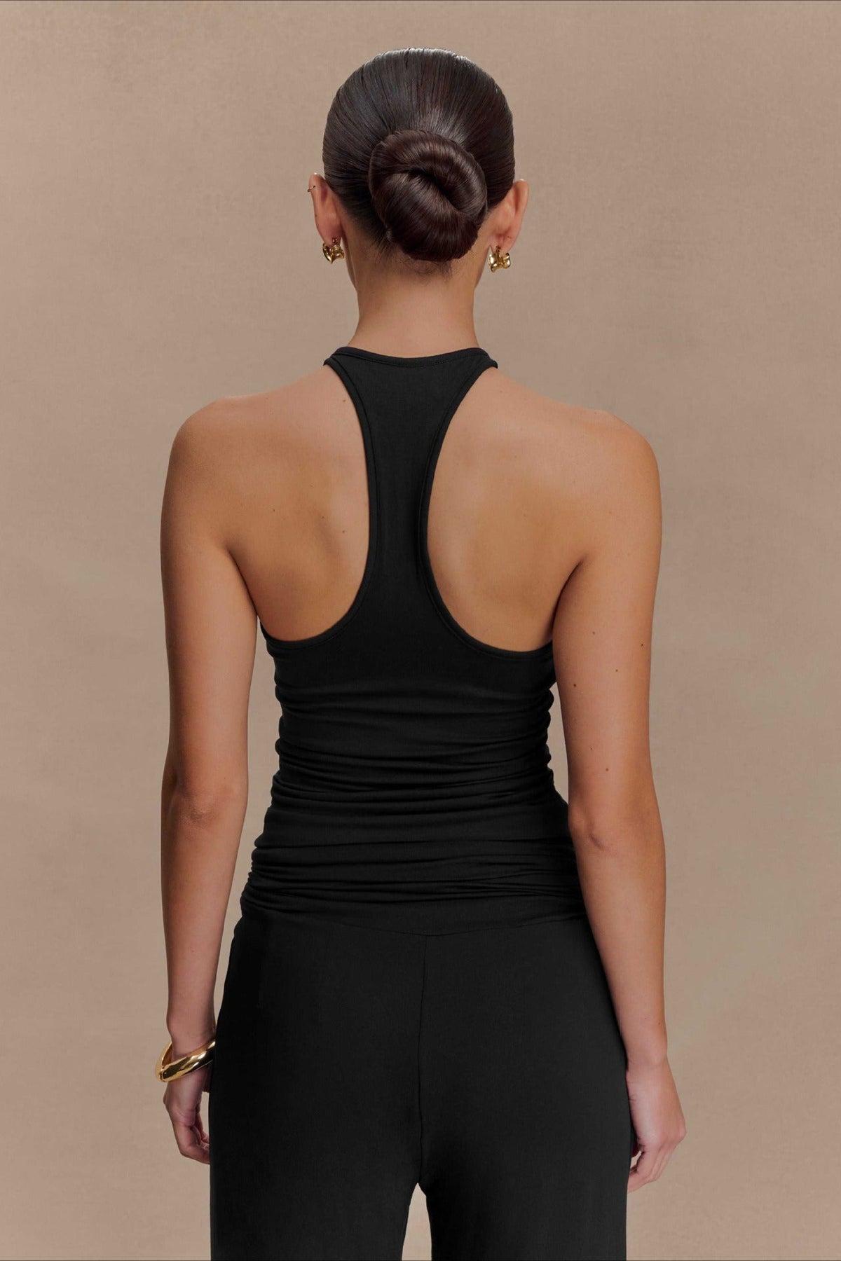 Metal Trim Halter Cutout Chic Halter Top