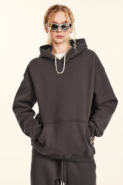 Oversized Heavyweight Fleece Pullover Hoodie