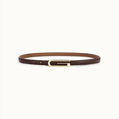 Fashion Versatile Slim Leather Pants Belt